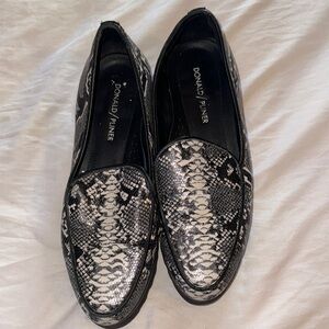 Donald J. Pliner Black and Gray Women's Loafers